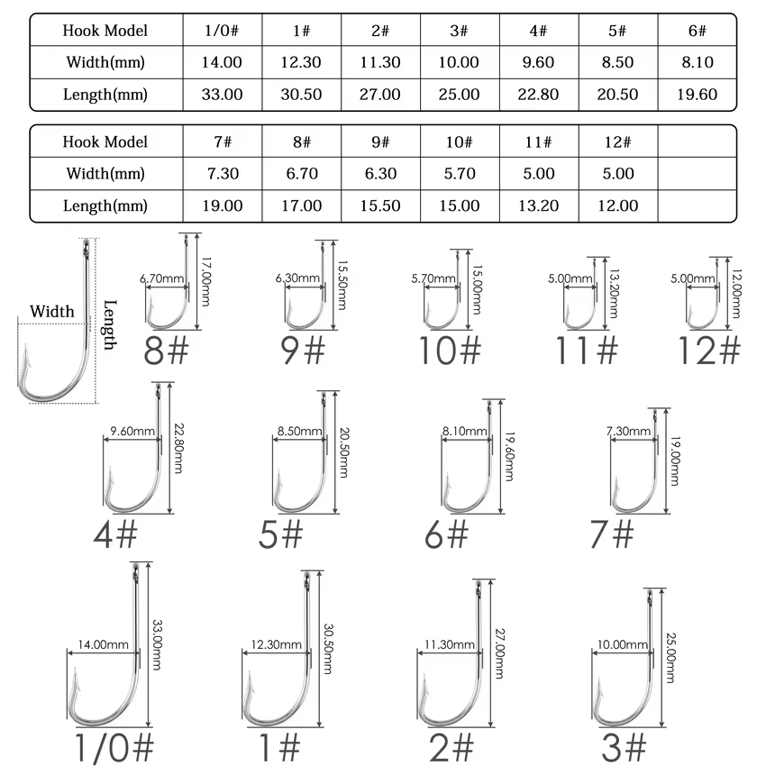 Anzuelos Jig Head acero carbono vástago largo para vinilos marina - imagen 4