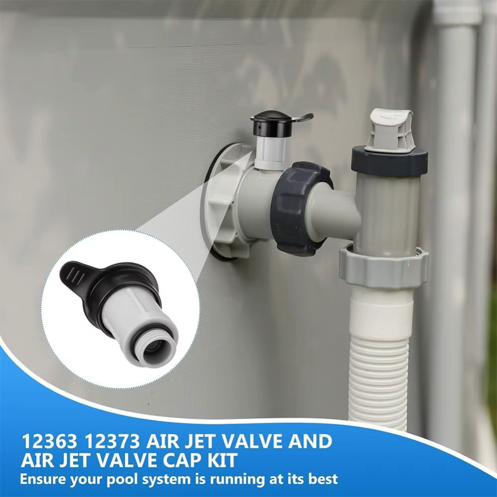 Válvula de aire ABS resistente para piscina con cubierta de inyector - imagen 3