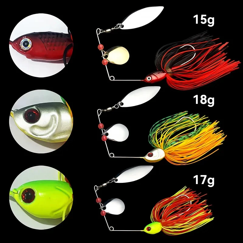 Bazooka Spinnerbait - Señuelo giratorio para lubina y lucio - imagen 4