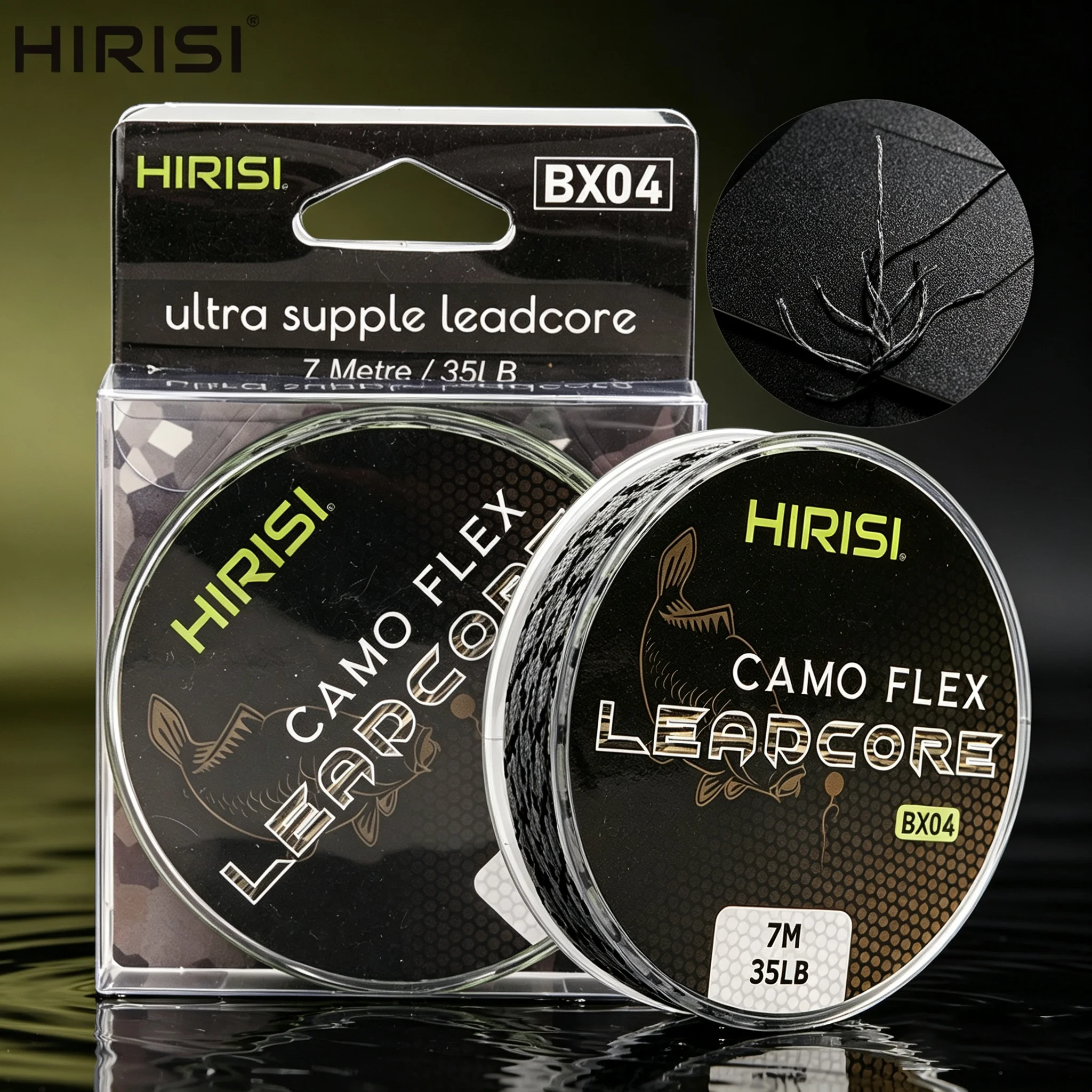Línea Leadcore Hirisi para carpa, trenzada, montajes cabello - imagen 5