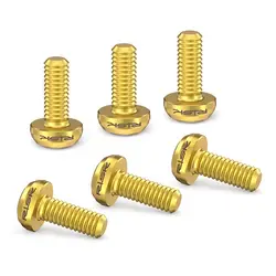 Tornillos de titanio M5x12 para portabidones con junta multicolor