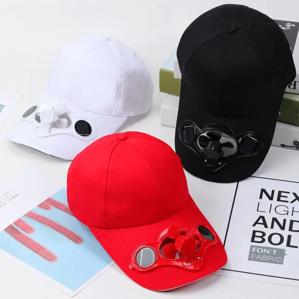 Gorra de pesca transpirable con ventilador, visera ancha solar - imagen 2