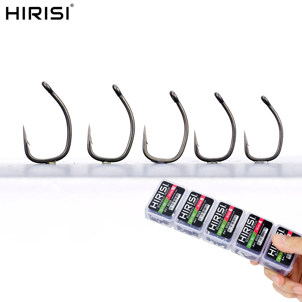 Anzuelos para carpa Hirisi 8029 – PTFE con ojo Micro y acero carbono - imagen 2