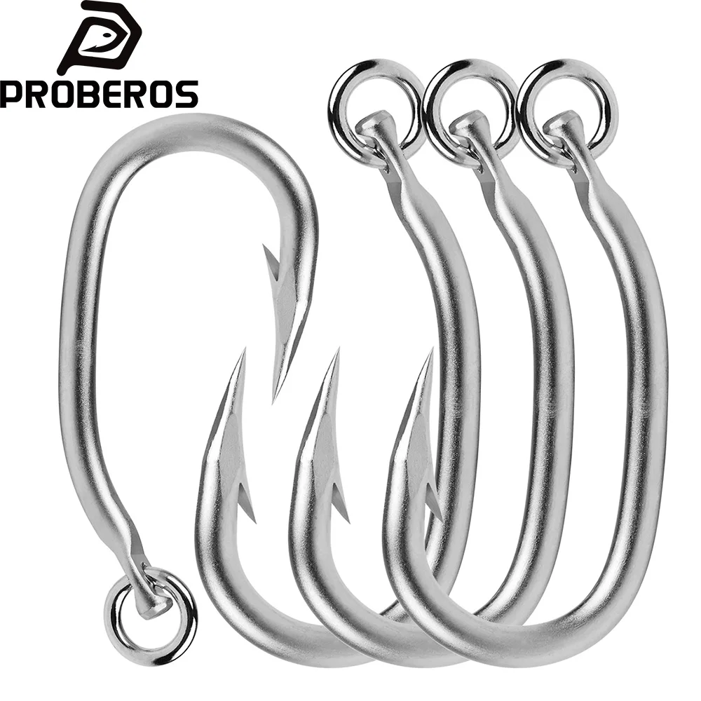PROBEROS Anzuelos de atún acero inoxidable punta afilada para salada - imagen 2