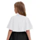 Vestido infantil elegante con chal, lazo y capa con broche - imagen 2
