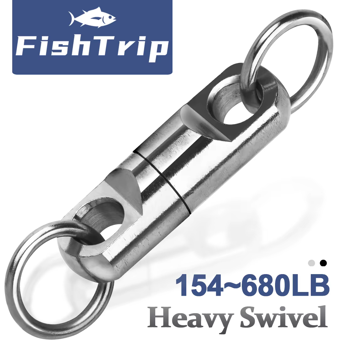 Anillo Giratorio FishTrip Acero Inoxidable – Peso pesado agua salada