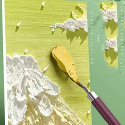 Raspadores y paleta de cuchillos al óleo – 7 piezas para mezcla