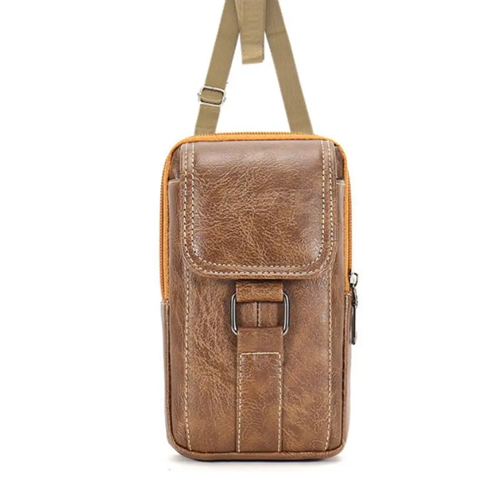 Bolso de cintura impermeable estilo vintage con gancho y compartimento - imagen 4