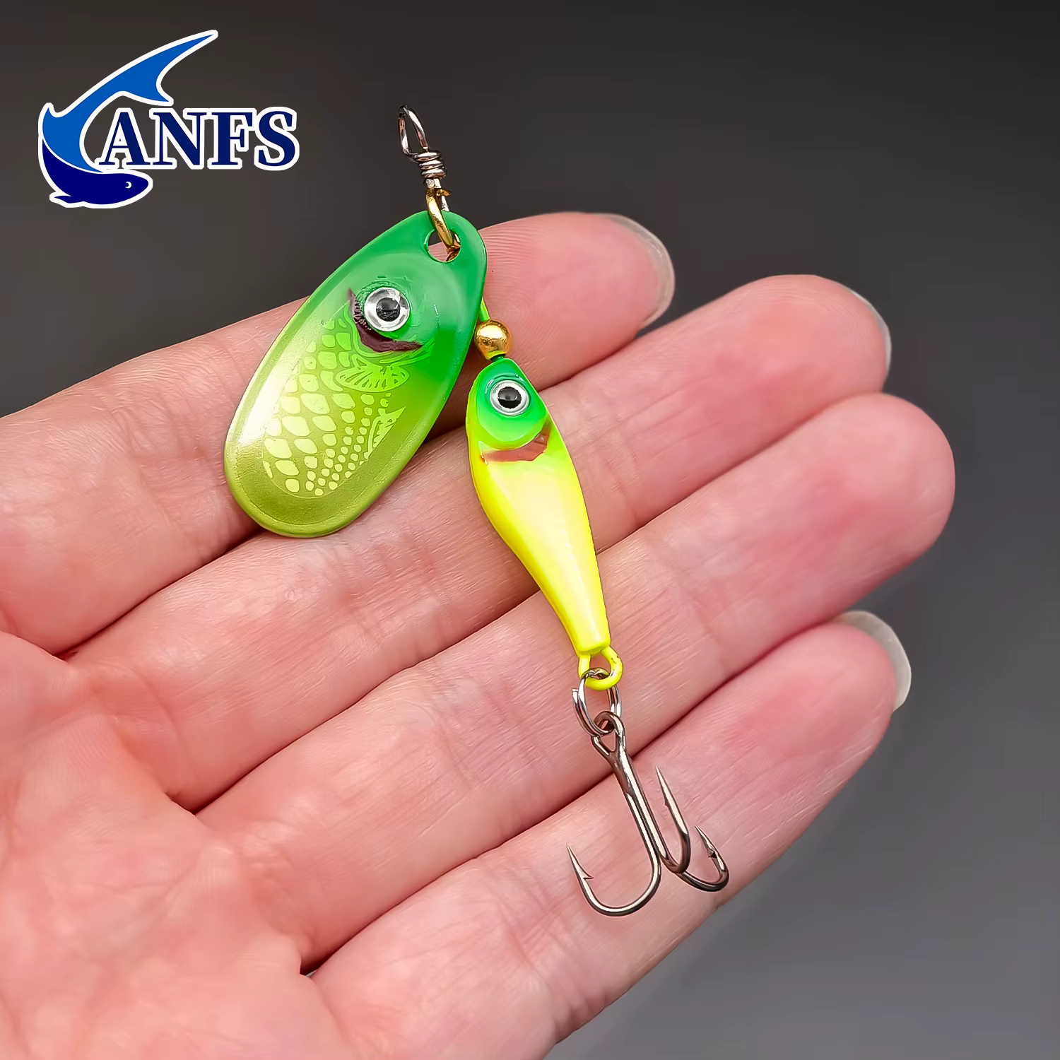 ANFS Cucharillas Giratorias para Pesca en Agua Dulce y Salada - imagen 3