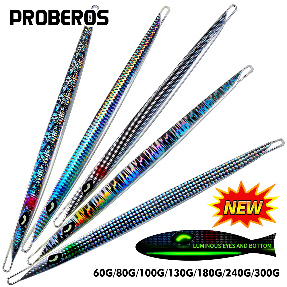 Jig Heads Proberos con ojos luminosos para pesca en agua salada - imagen 2