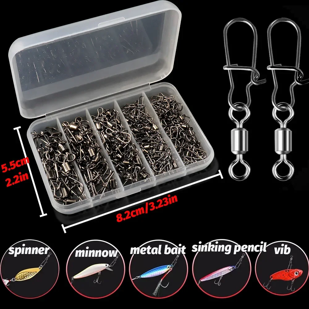 Conectores Giratorios de Presión 360° con Rodamientos – Kit Pesca - imagen 4