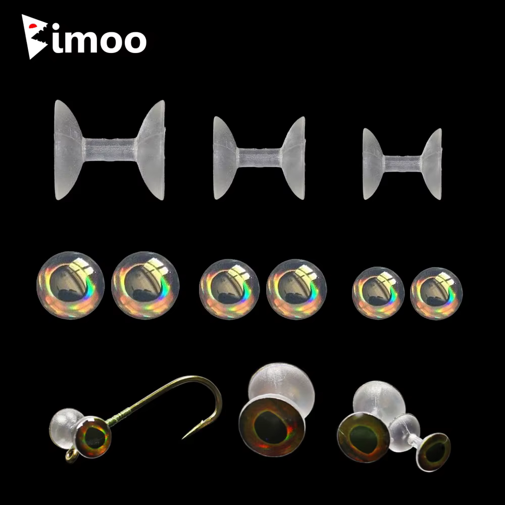 Ojos Epoxi 3D Bimoo – Realistas para Moscas Streamers de Pesca - imagen 3