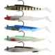 Swimbait de silicona suave con cabeza jig para lubina depredadora - imagen 3
