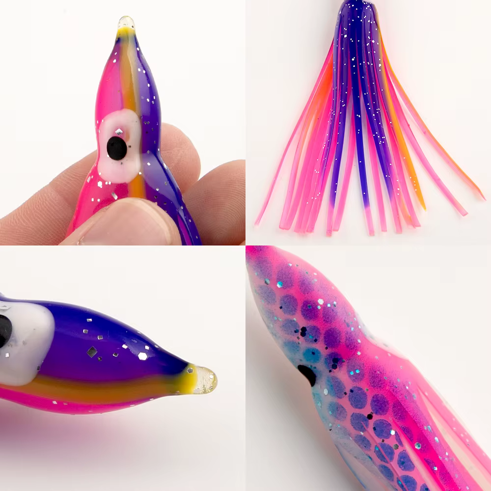 Señuelo Octopus de PVC con Falda Luminosa para Curricán - imagen 3