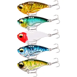 Cuchara giratoria con pintura láser VIB – Anzuelo triple Swimbait