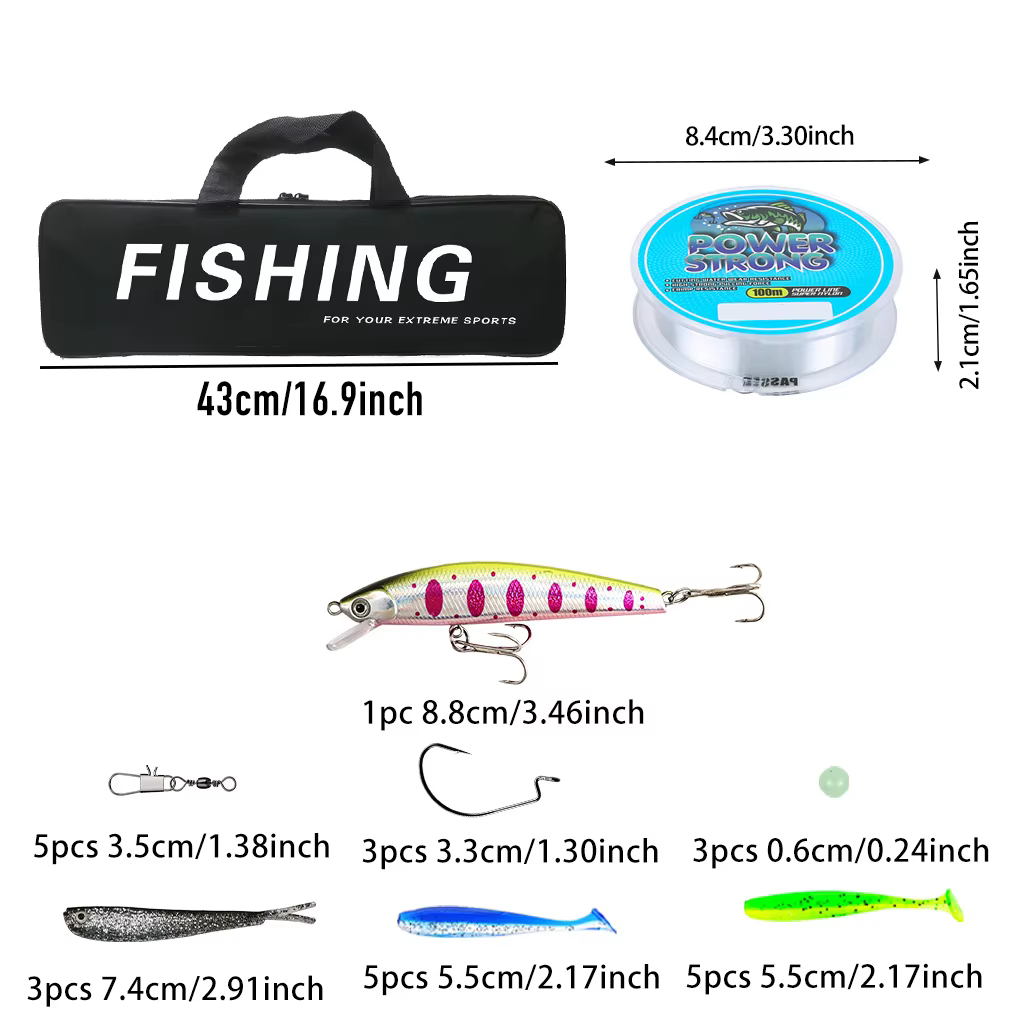 Kit Caña y Carrete 1.8m para Pesca de Peces Pequeños - imagen 3
