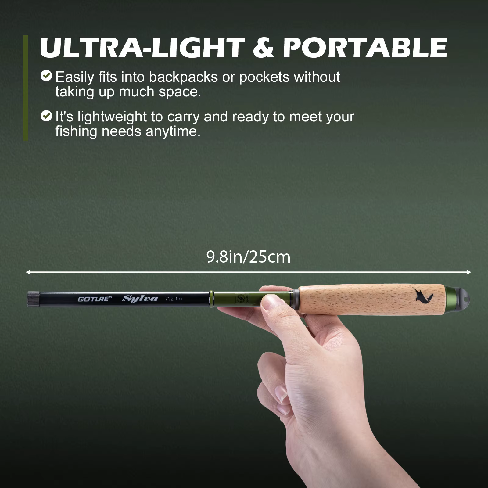 Caña Tenkara Goyure SYLVA – Carbono ultraligero para trucha - imagen 3