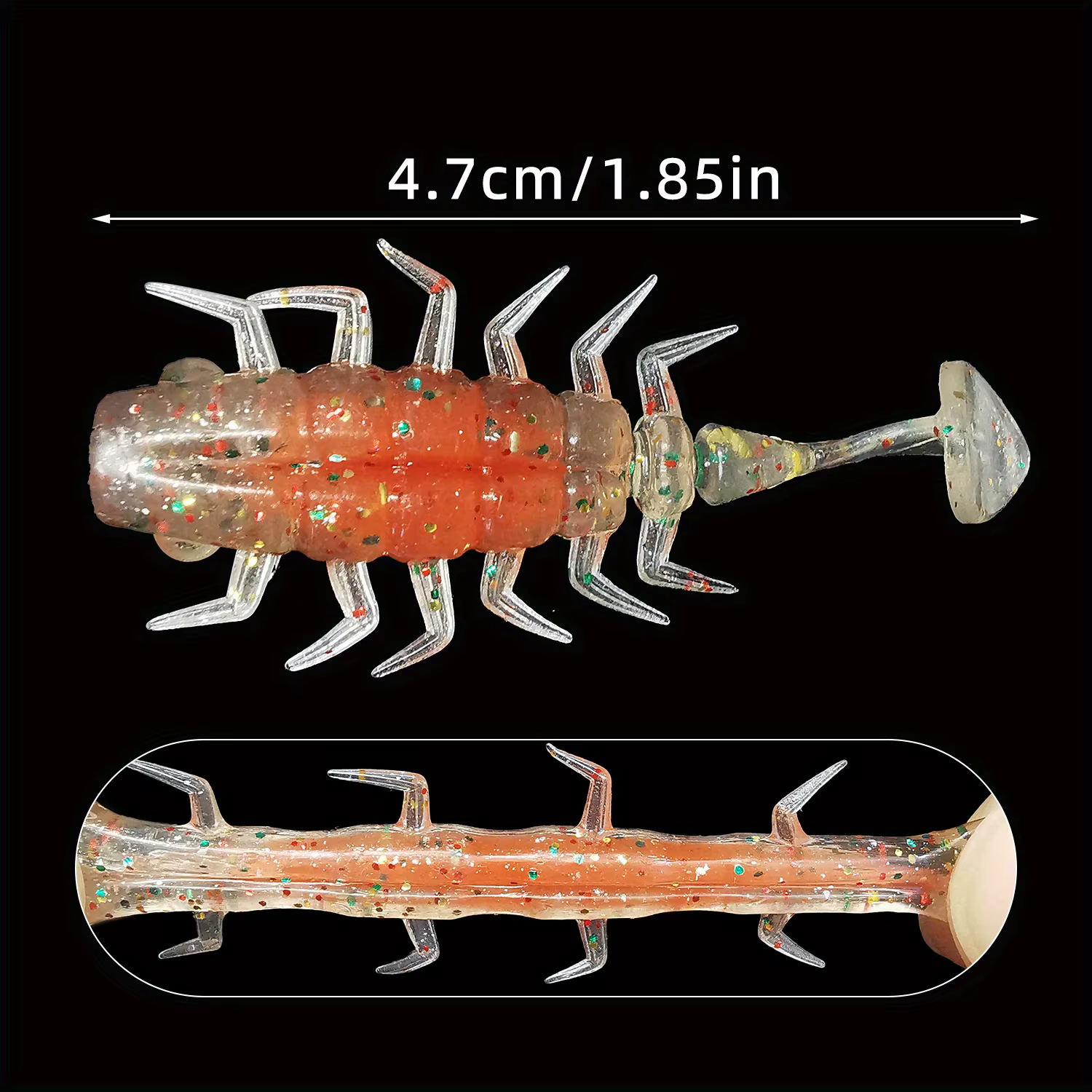 ANFS Señuelo Wobbler Transparente con Anzuelo de Plomo – Agua Dulce - imagen 5