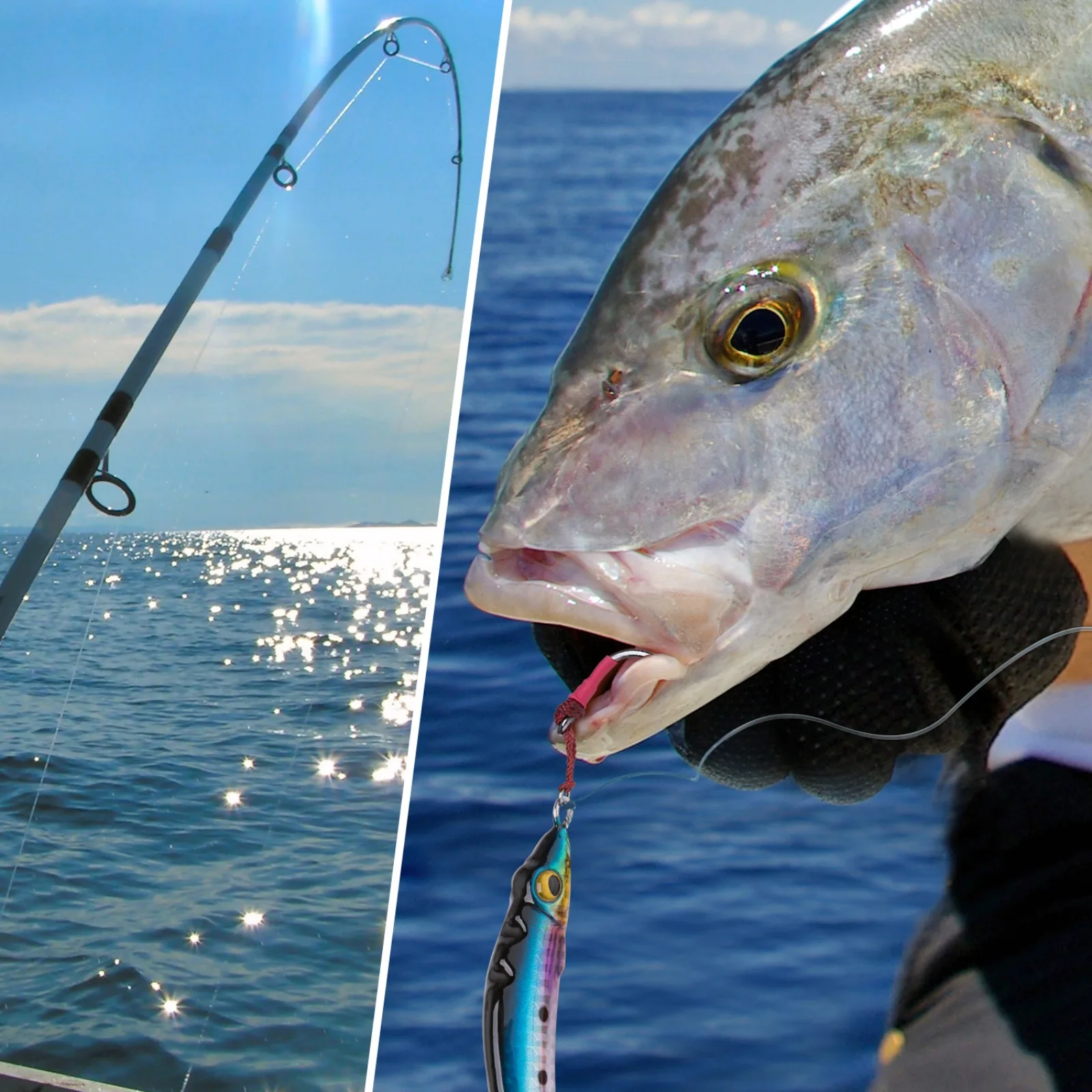 Goture Señuelo jigging de anguila metálico con bola ruidosa alta mar - imagen 2
