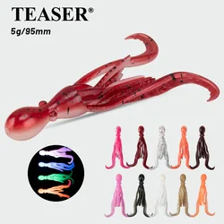 Señuelo pulpo UV luminoso TEASER TPE súper elástico – Faldas silicona