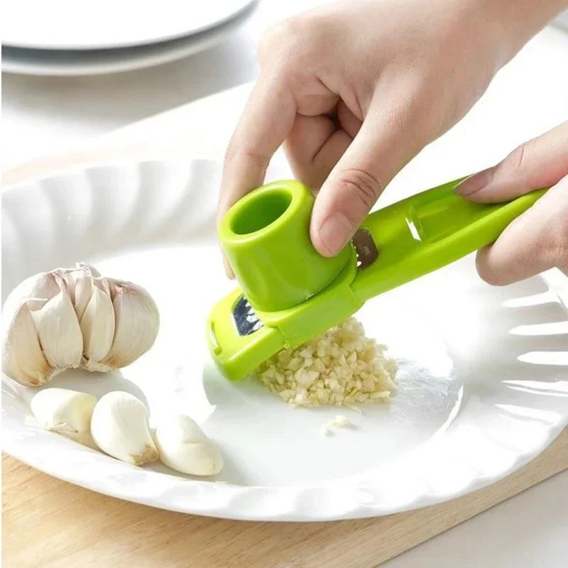 Prensador de ajo manual con rallador y pelador - Cortador de cocina - imagen 3