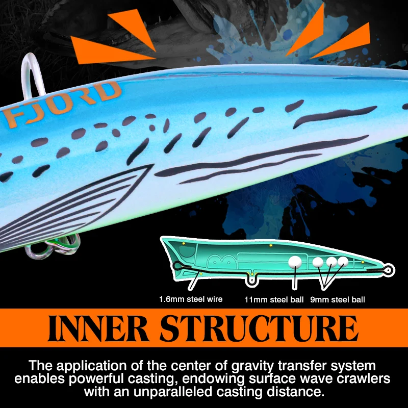 FJORD Popper Swimbait Ojo Grande – Señuelo Superficie Pesca - imagen 5
