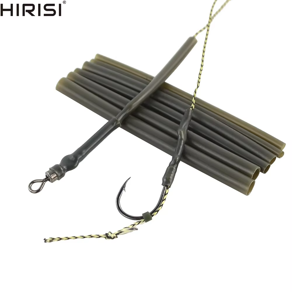 Tubos termorretráctiles para montajes de pesca de carpa