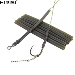 Tubos termorretráctiles para montajes de pesca de carpa