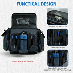Goture bolso bandolera impermeable para pesca, gran capacidad