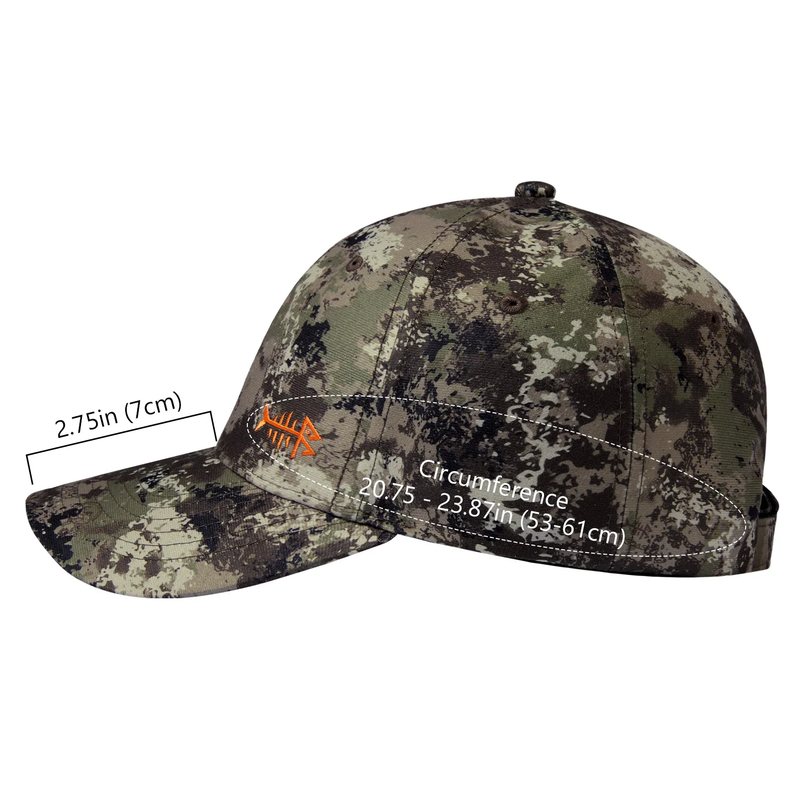 BASSDASH Gorra béisbol camuflaje ajustable para pesca y caza - imagen 2