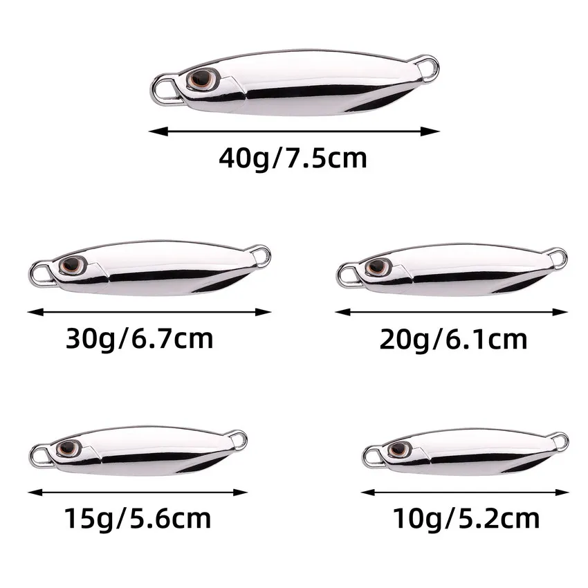 Jig Heads Metal Fundido 10-40g – Set Lubina (10 uds)