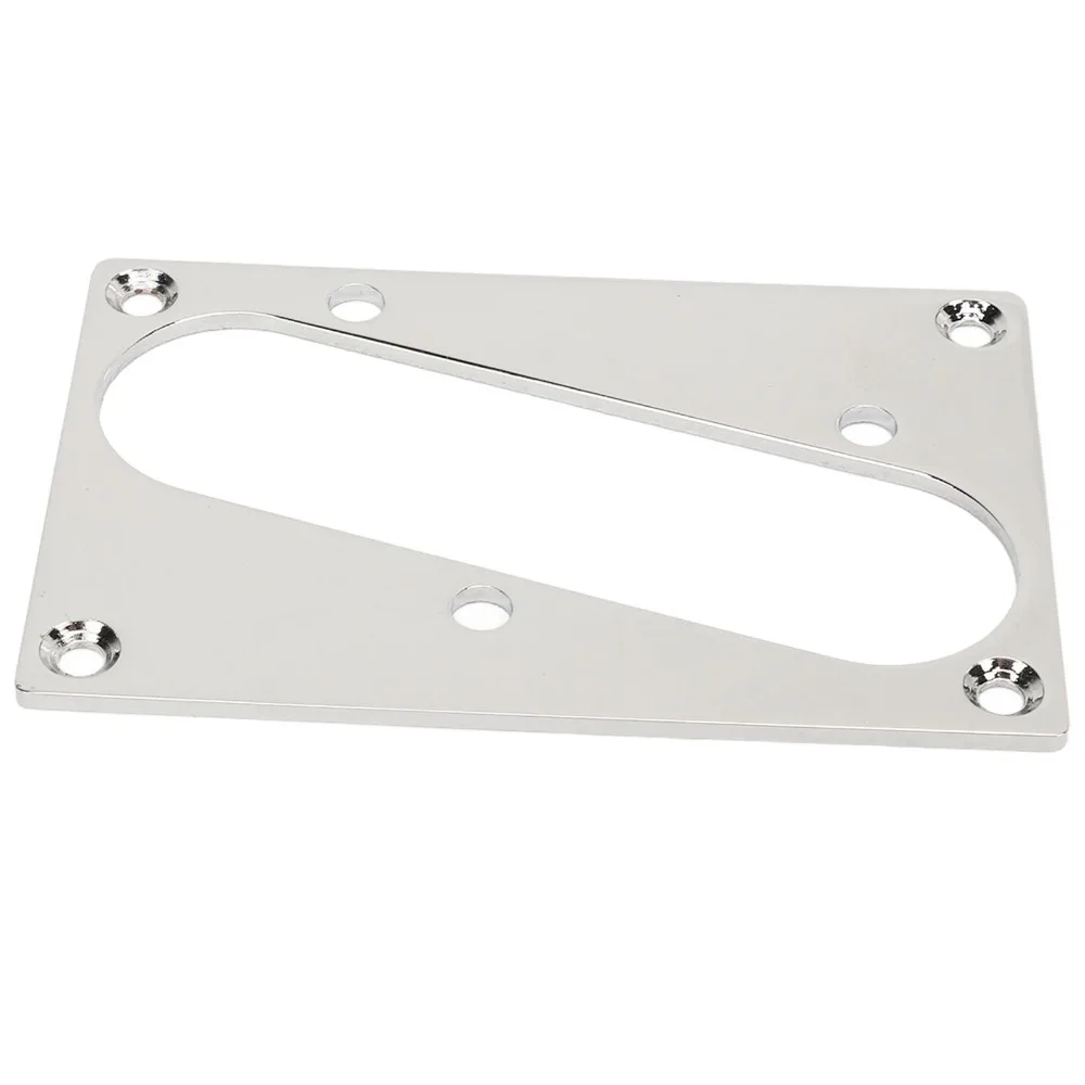 Placa metálica para pastillas de guitarra, anillo plateado y marco - imagen 3