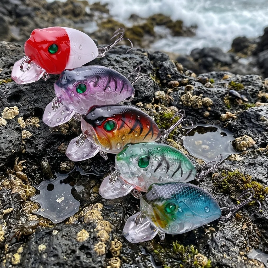 Juego de señuelos crankbait en pack