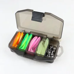 Set Señuelos Silicona con Jig Head Metal – Cebo Pesca Agua Dulce