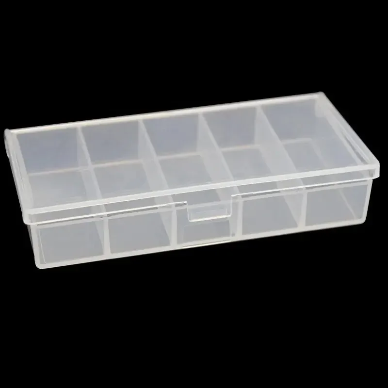 Caja organizadora de plástico para anzuelos y señuelos con celdas - imagen 5