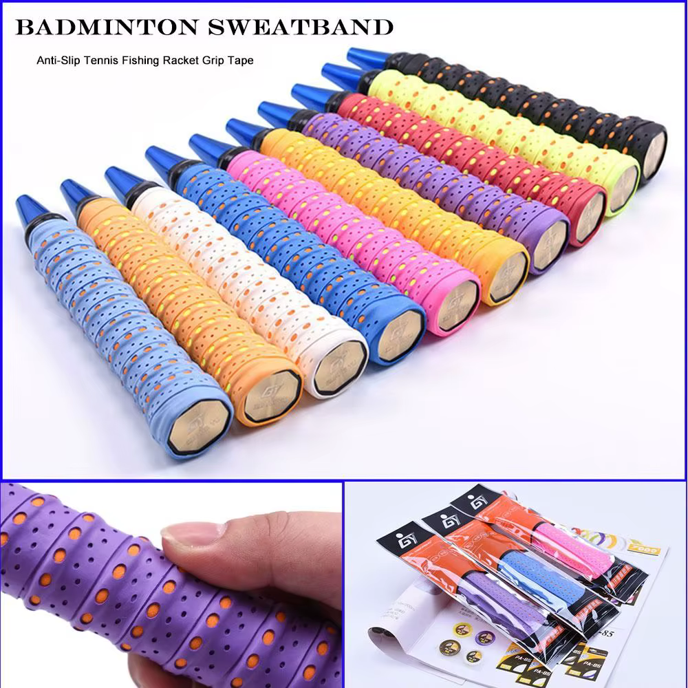 Overgrip antideslizante perforado para bádminton, absorbente de sudor y transpirable - imagen 3