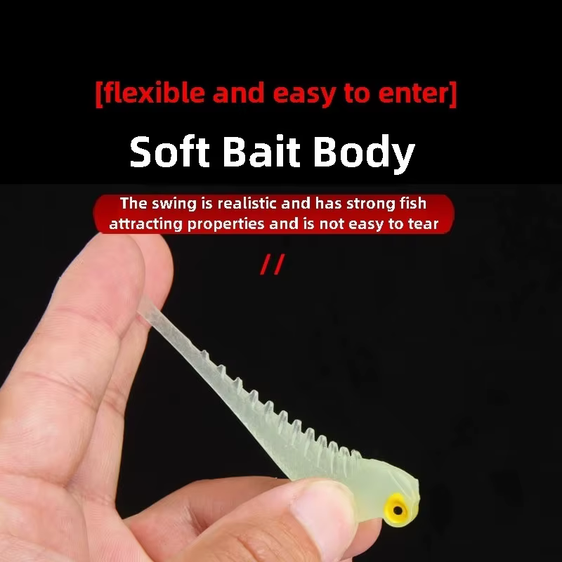Señuelo silicona luminoso Wobbler Swimbait para lubina 5 cm 1,2g - imagen 3