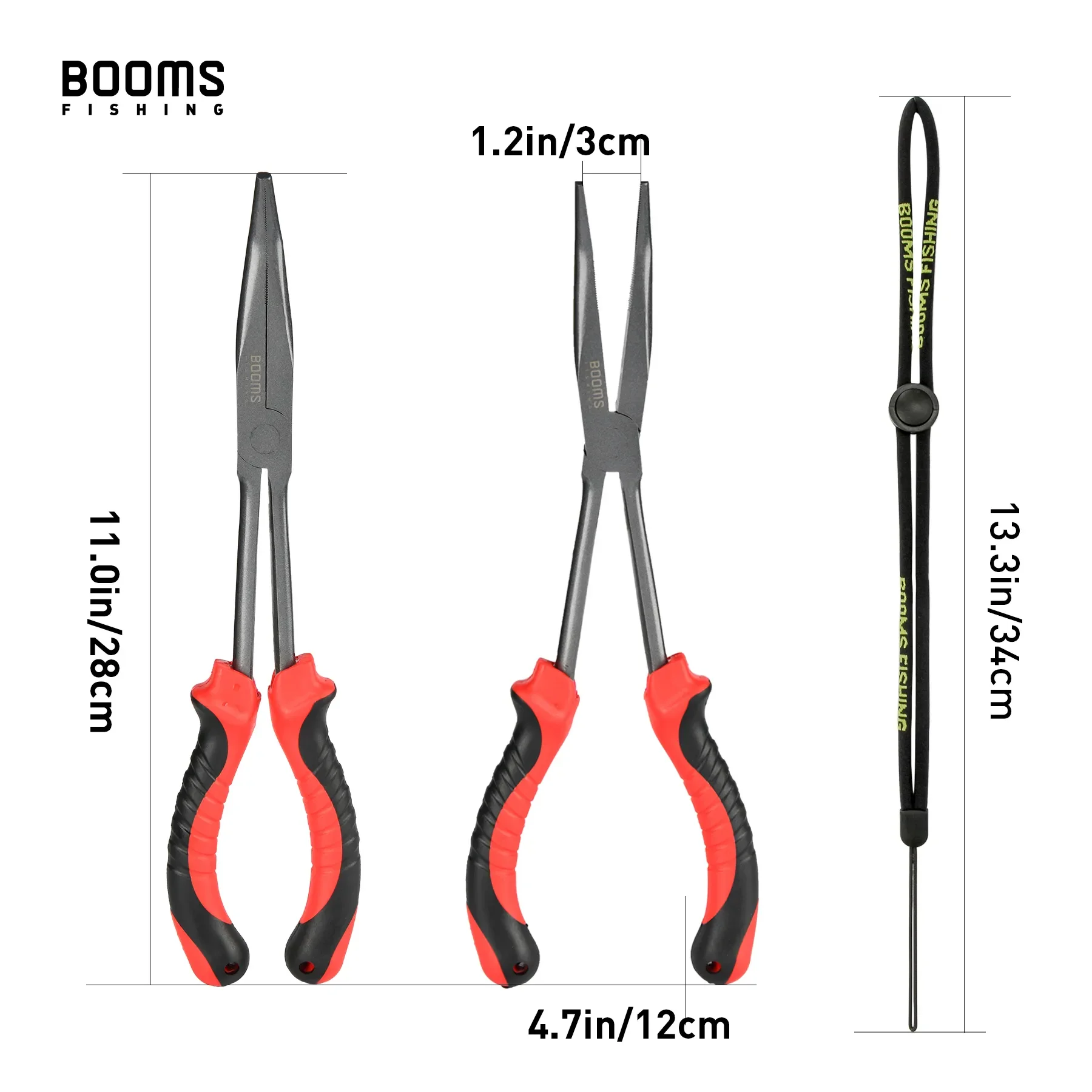 Booms Fishing Alicates F05 28cm Punta Larga – Removedor de Anzuelos - imagen 5