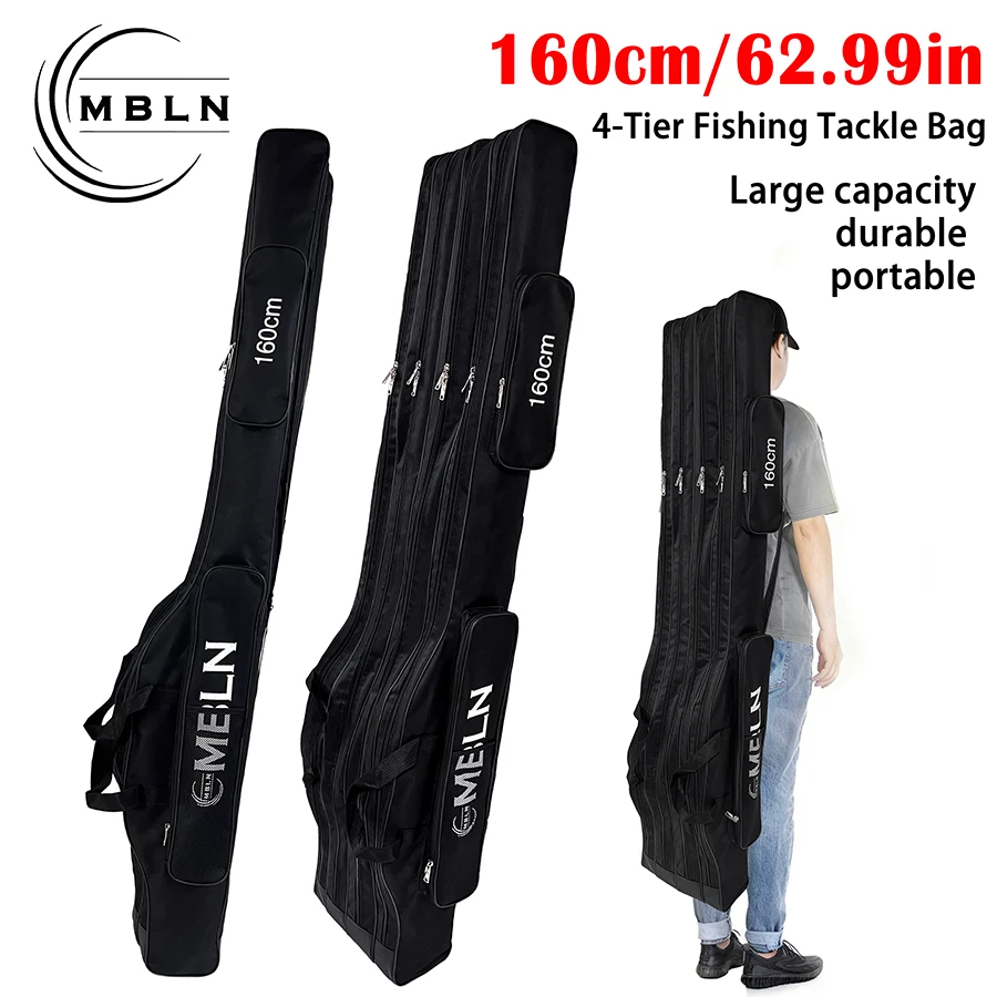 Bolsa para cañas plegable MBLN – portátil multifunción con capas - imagen 3