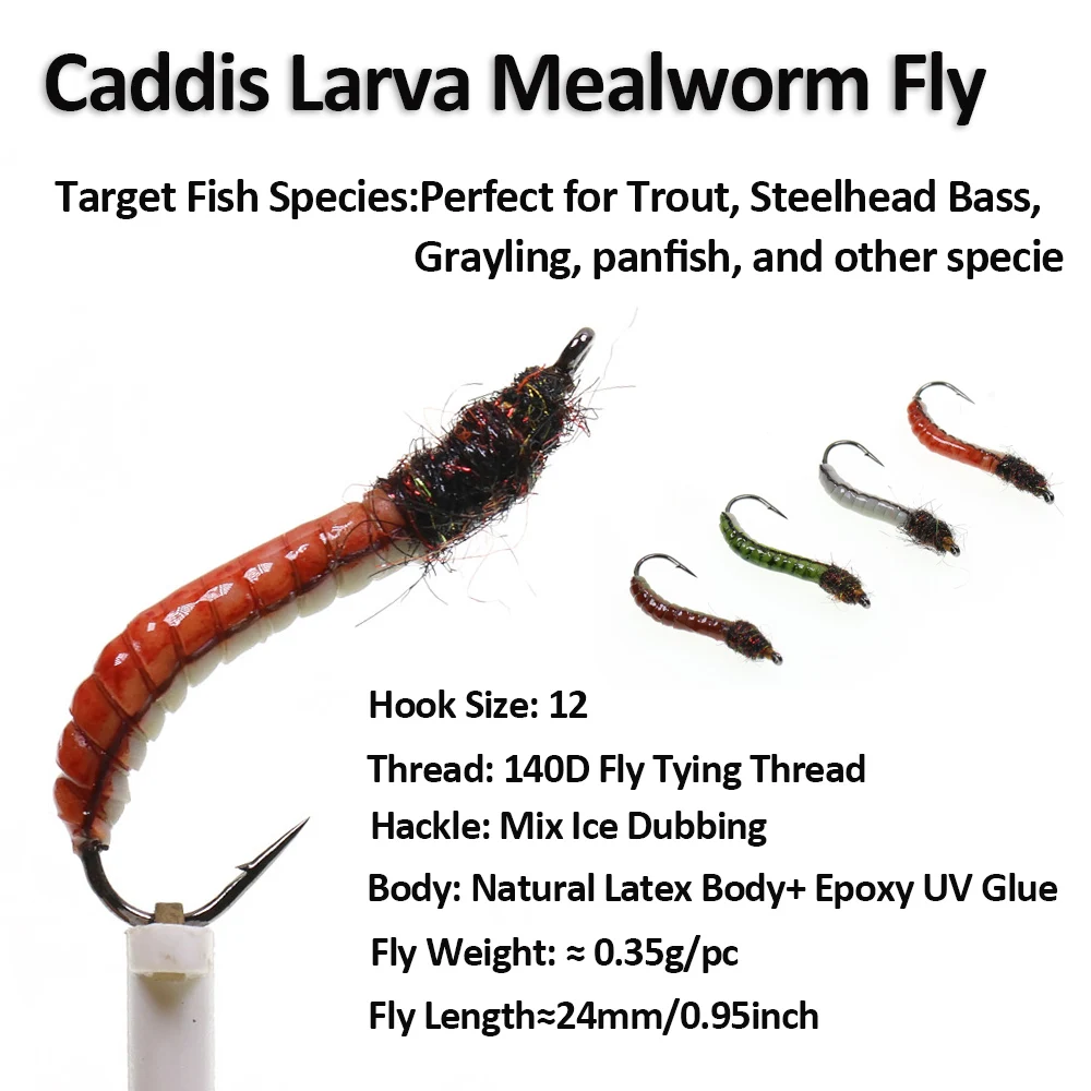 Mosca Caddis ICERIO Epoxi UV Brillo para Trucha - imagen 3
