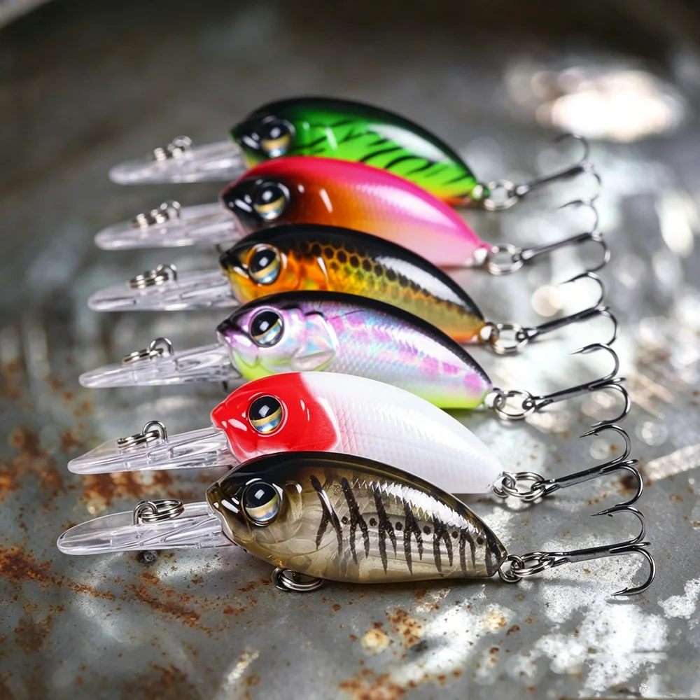 CrankBait Wobblers Squarebill Deep Driving para lubina y trucha - imagen 5