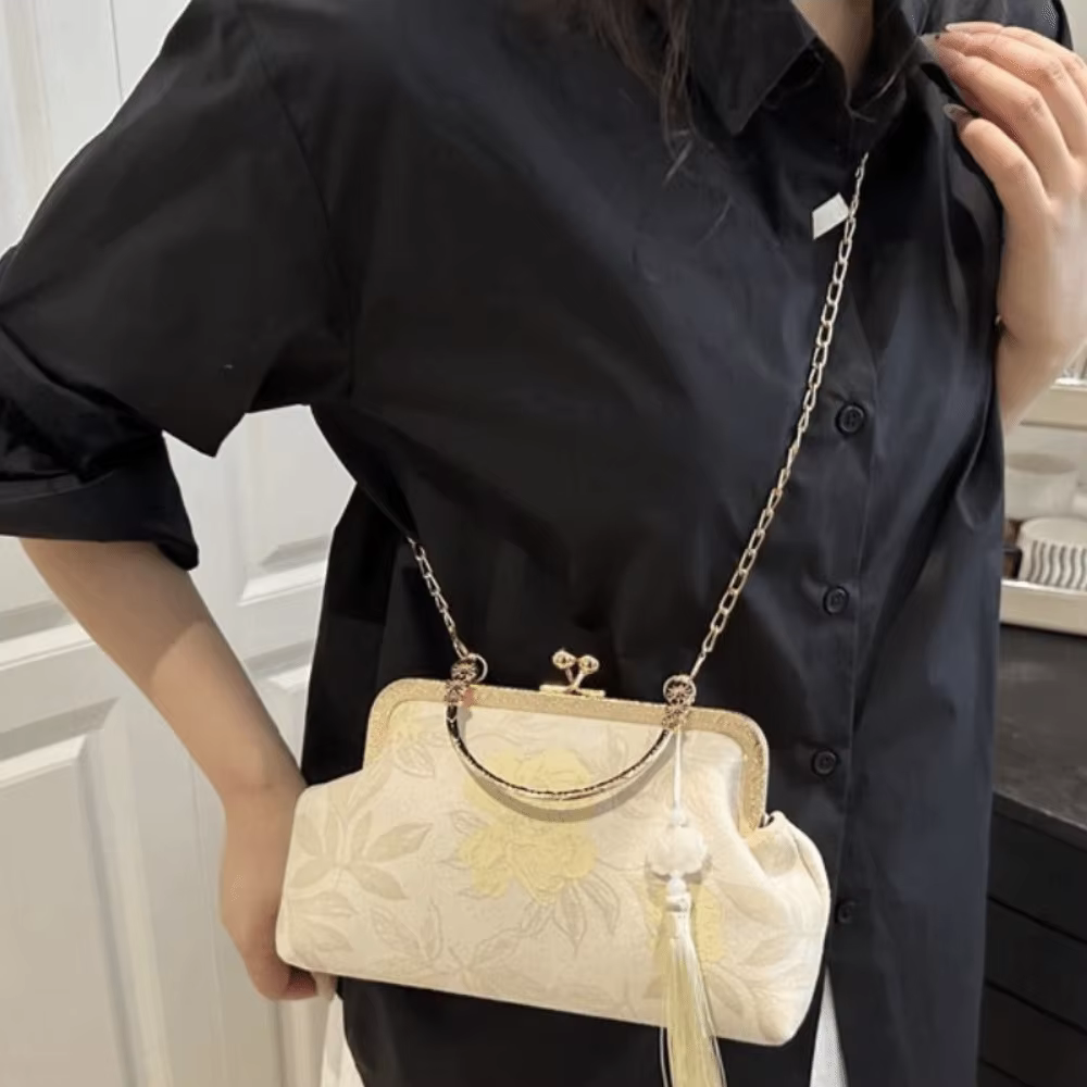 Bolso de mano bordado para mujer