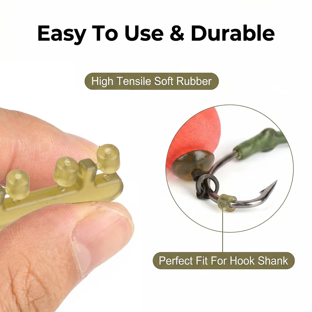 Perlas de goma para carpa Hirisi AH040 – rig y tope para señuelos