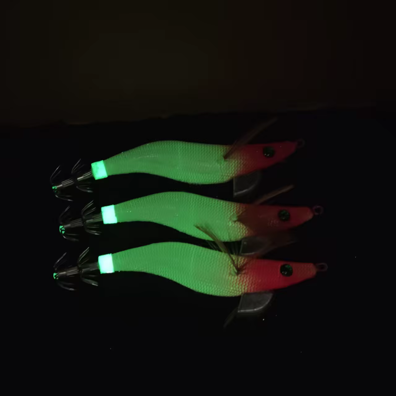 Señuelos Egi para calamar luminosos tipo camarón, anzuelo afilado - imagen 5