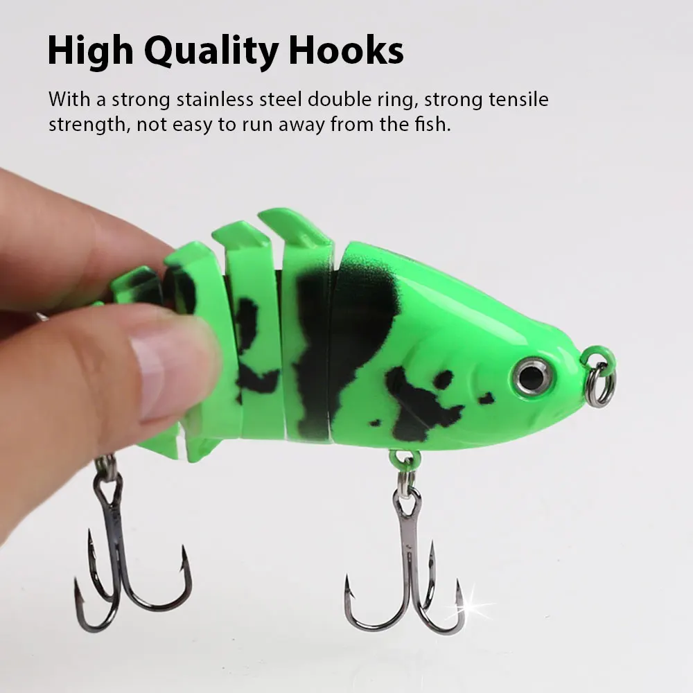 Señuelo swimbait Hanlin multiarticulado hundimiento lento para lubina - imagen 5