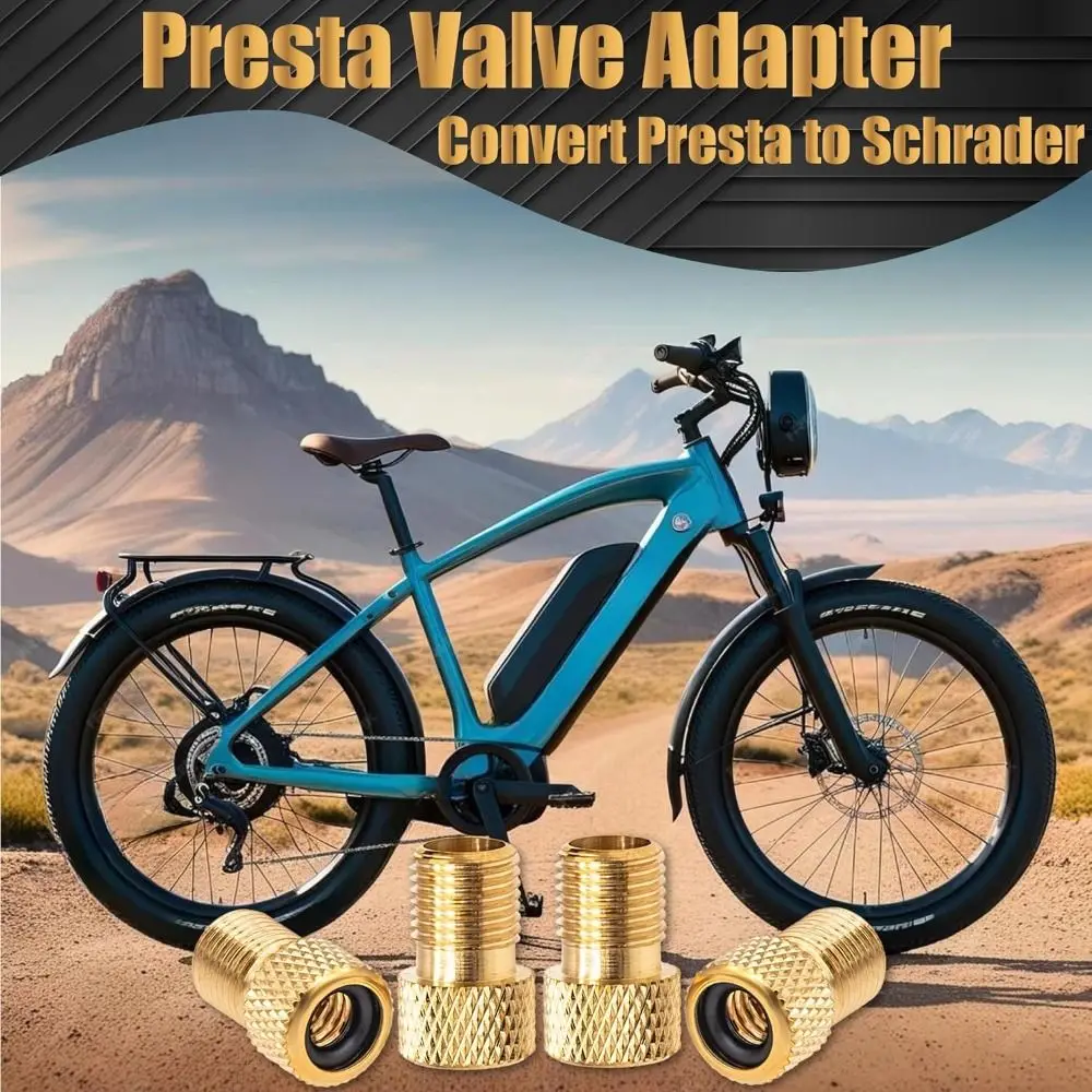 Adaptador colocado para inflar con estándar Schrader