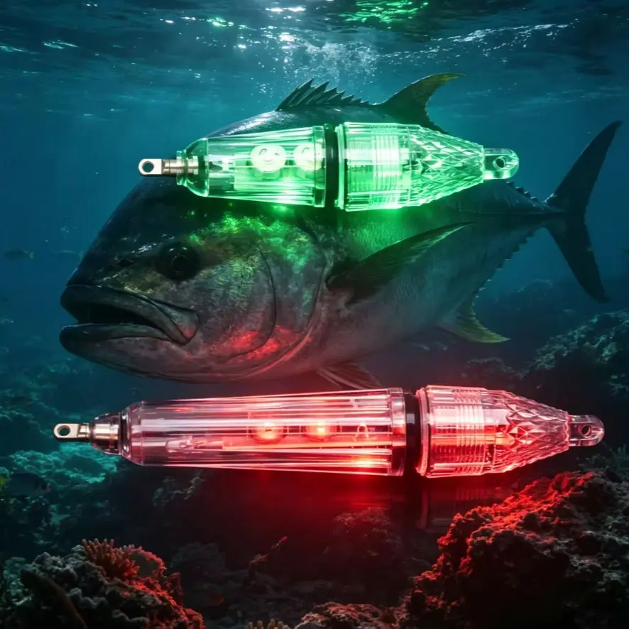 Lámpara LED submarina doble extremo intermitente para señuelos - imagen 2