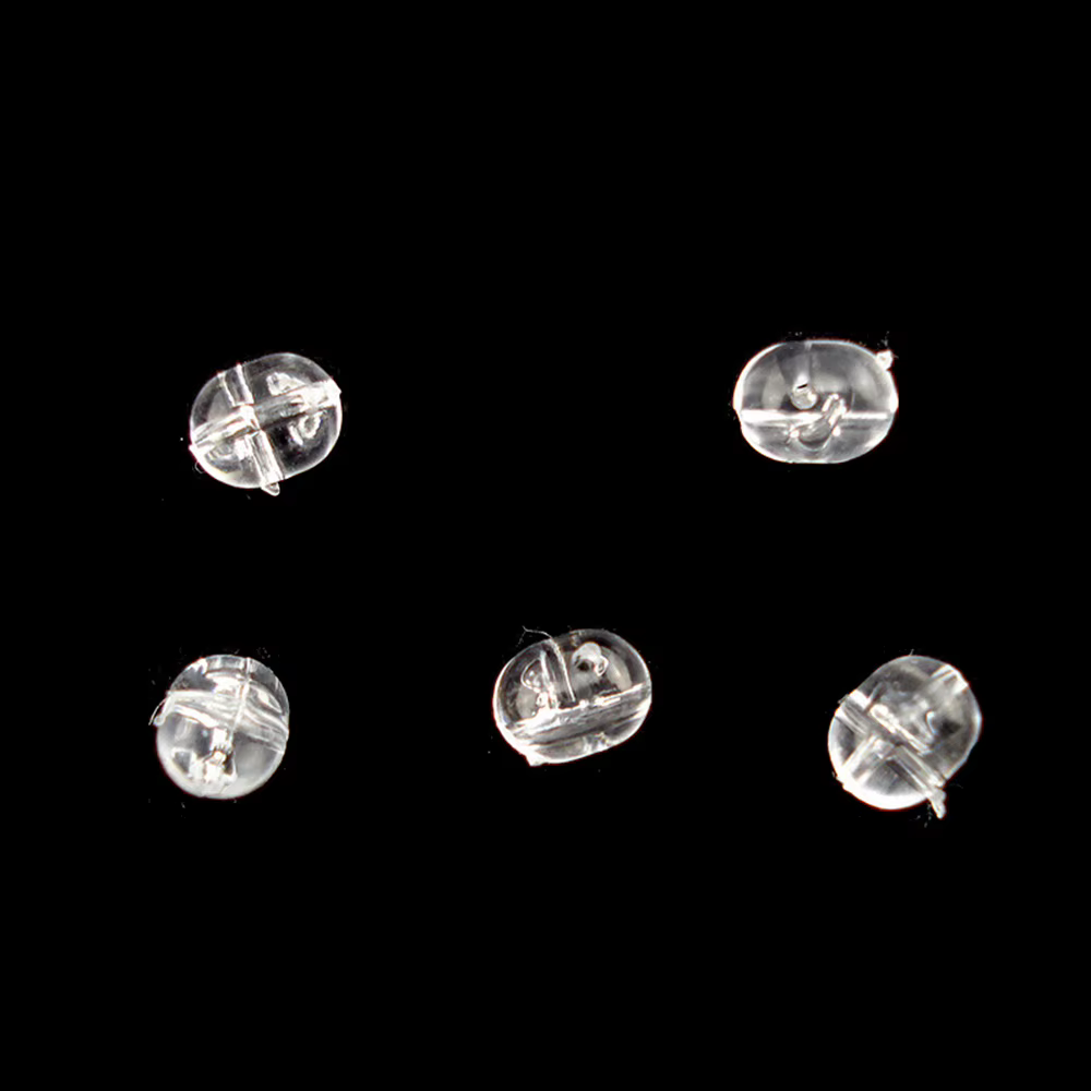 Tapones luminosos transparentes taladro pesca – Cuentas y bolas perla - imagen 3