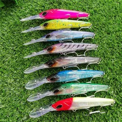 Señuelo Flotante Minnow Wobbler Duro de Largo Alcance para mar salada