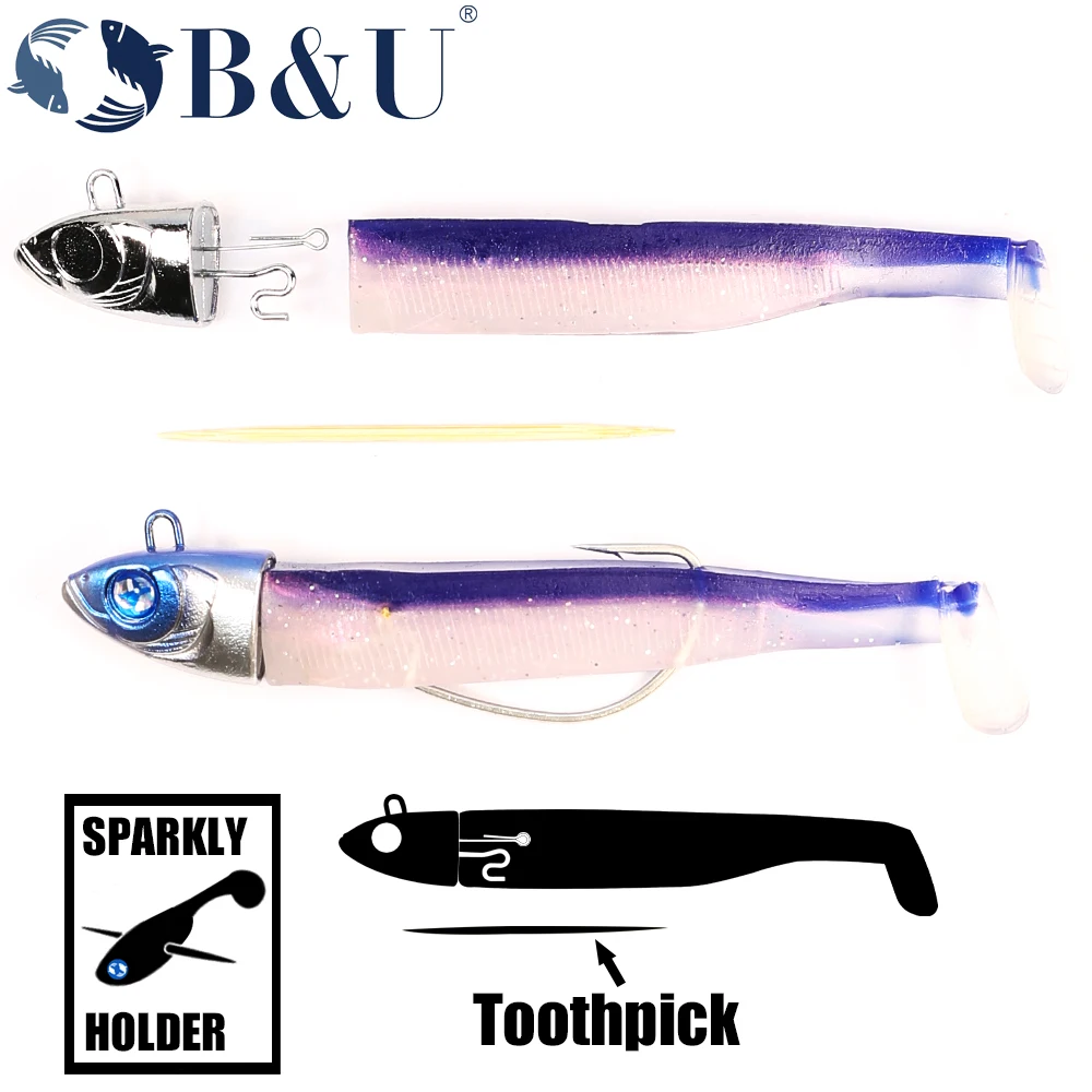 B&U Señuelo blando brillante 115 mm para lubina y lucio - imagen 2